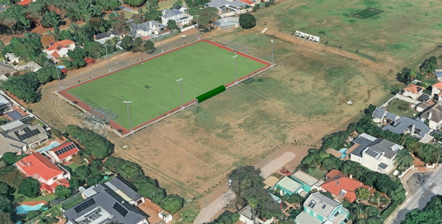Google Earth visualization of astroturf on the lower oval, view 6